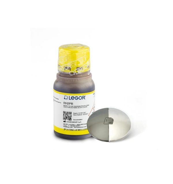 BAÑO RODIO LEGOR NEGRO P/LAPIZ (2 GRS/100 ML)LISTO USO RH2PB