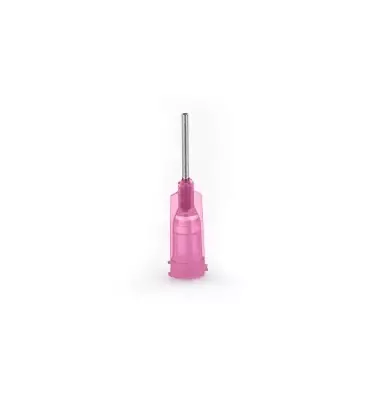 AGUJA CASQUILLO ROSA   0,60 MM PARA JERINGA SOLDADURA