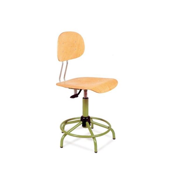 SILLA MOD.M-1-A G 42/55 cm MADERA/GAS C/ARO