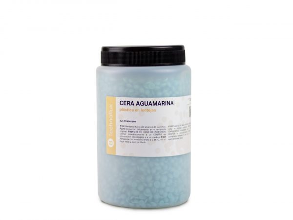 CERA AGUAMARINA PLASTICA EN LENTEJAS 850 Grs - Imagen 2