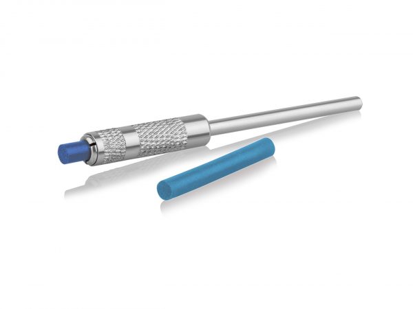 CILINDRO PINS SILICONA AZUL 1x10 mm. GRANO MUY BASTO EVE (4351)