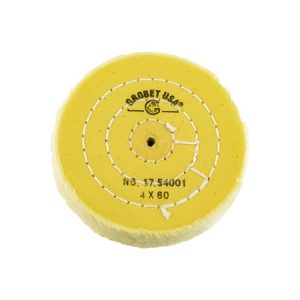DISCO GROBET ALGODON AMARILLO 100 MM. DIAM. 60 HOJAS (17.54001)