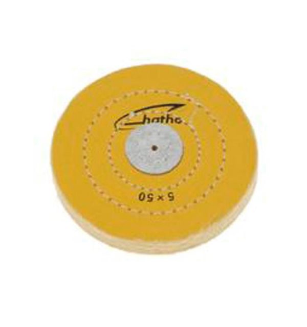 DISCO HATHO ALGODON AMARILLO 125x15 MM 50 HOJAS