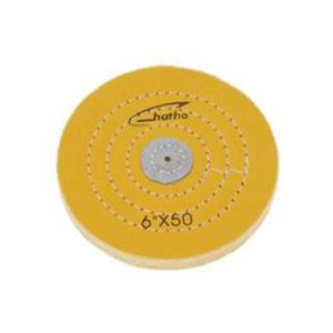 DISCO HATHO ALGODON AMARILLO 150x15 MM 50 HOJAS