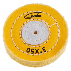 DISCO HATHO ALGODON AMARILLO 75x15  MM 50 HOJAS
