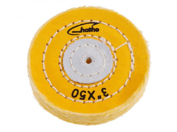 DISCO HATHO ALGODON AMARILLO 75x15  MM 50 HOJAS