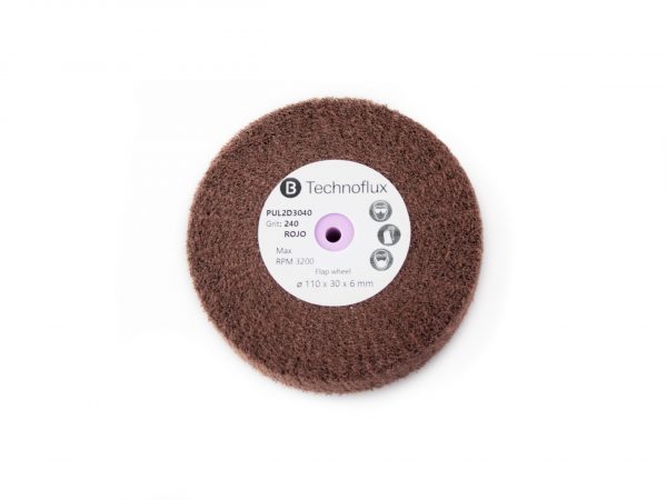 DISCOS RADIALES SCOTCH ROJOS  110x30 GRANO 240 - Imagen 2