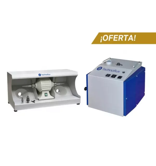 KIT PULIDORA TECHNOFLUX CON CABINA  + ASPIRACION PORTATIL TECHNOFLUX
