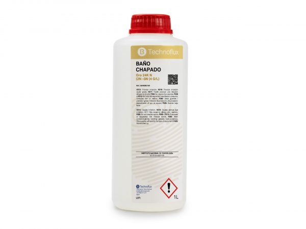 TECHNOFLUX - BAÑO CHAPADO ORO 24K N (2N -3N) (4 g/l)