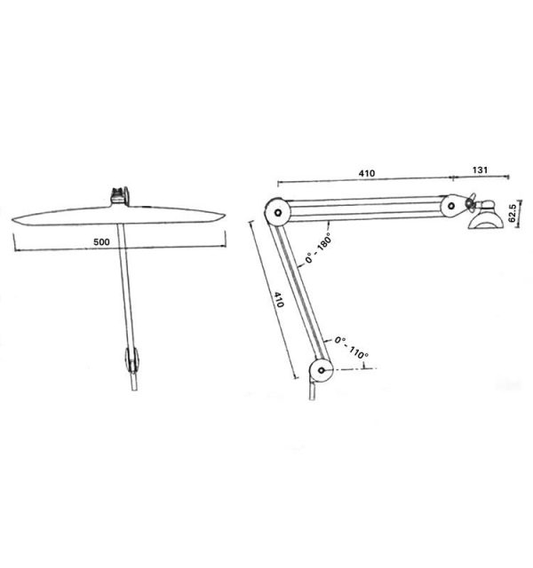 LAMPARA 117 LEDS 24W LUZ REGULABLE 6000K CON PINZA PARA FIJACION - Imagen 3