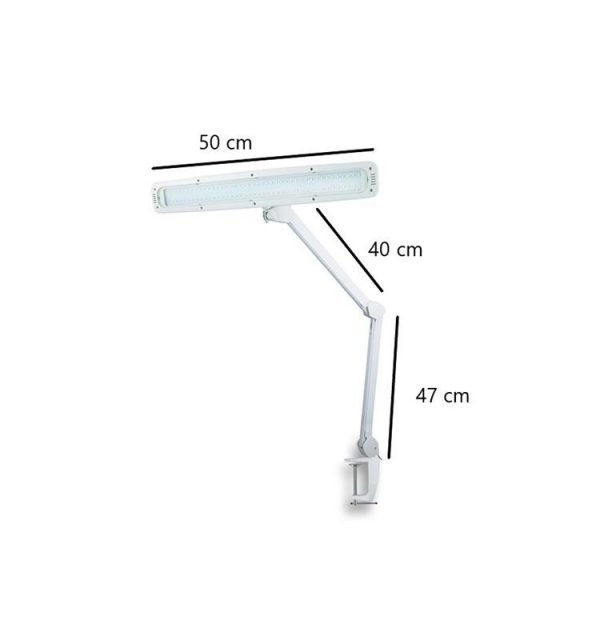 LAMPARA 84 LEDS 16W LUZ REGULABLE 6000K CON PINZA PARA FIJACION - Imagen 3