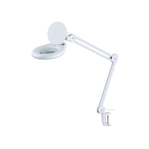 LAMPARA C/ LUPA 5 DIOPTRIAS  CON PINZA PARA FIJACION 60 LEDS 14W