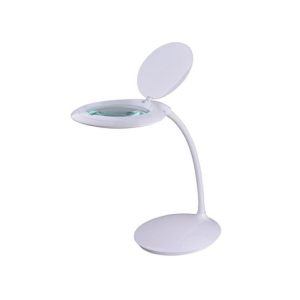 LAMPARA C/LUPA 5 DIOPTRIAS SOBREMESA 60 LEDS 14W (BRAZO FLEXIBLE)