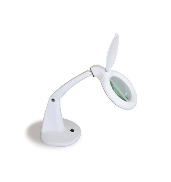 LAMPARA C/LUPA BIFOCAL 3-12 DIOPTRIAS SOBREMESA 60 LEDS 5W