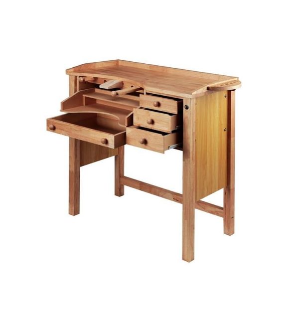 MESA TRABAJO JOYERO 1 PUESTO MADERA MACIZA DURSTON - Imagen 3