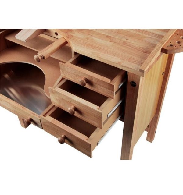 MESA TRABAJO JOYERO 1 PUESTO MADERA MACIZA DURSTON - Imagen 4