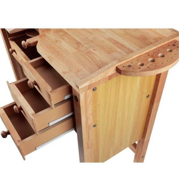 MESA TRABAJO JOYERO 1 PUESTO MADERA MACIZA DURSTON - Imagen 5