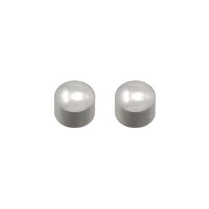 PENDIENTES BOTON ACERO CAFLON