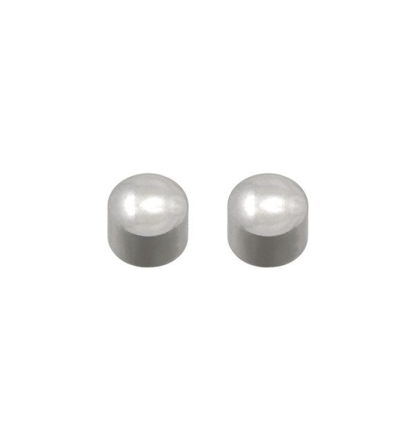 PENDIENTES BOTON MINI ACERO CAFLON