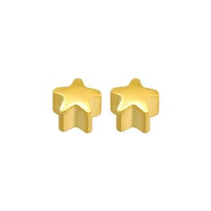 PENDIENTES ESTRELLA CHAPADO ORO CAFLON