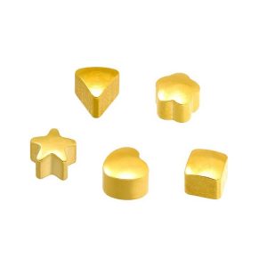 PENDIENTES FORMAS SURTIDAS CHAPADO ORO CAFLON