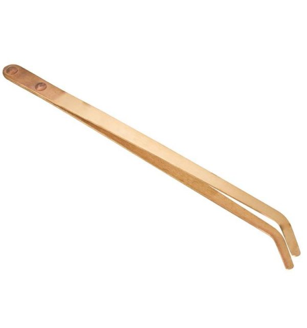 PINZAS COBRE PUNTA CURVA PARA ACIDO