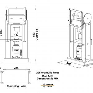 PRENSA HIDRAULICA MANUAL DURSTON 20 tn
