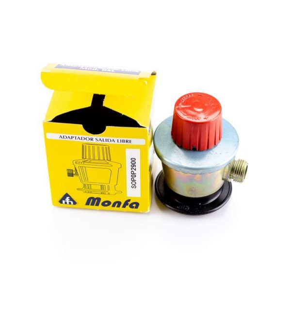 GRIFO REGULADOR SALIDA DIRECTA BUTANO/PROPANO(BOMBONA NARANJA) - Imagen 3
