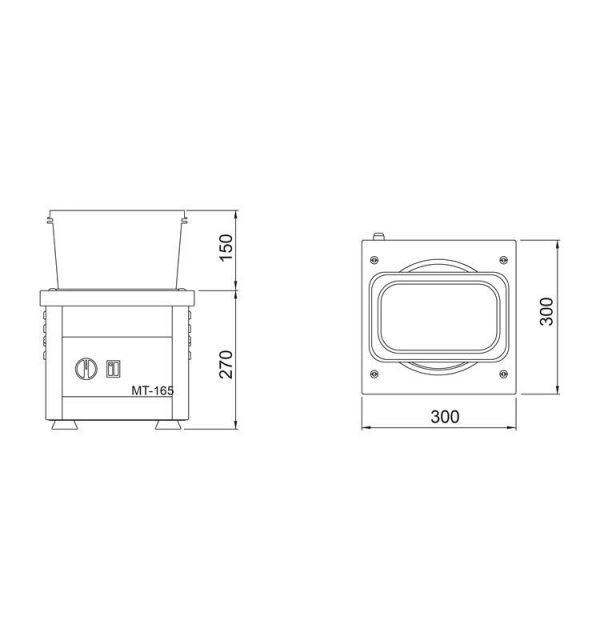 PULIDORA MAGNETICA ESTMON MT-165 220V - Imagen 2