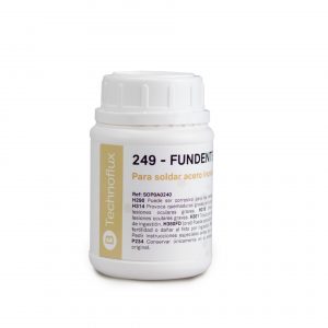 TECHNOFLUX- 249  200 G. FUNDENTE ESP.P/SOLDAR ACERO INOX.