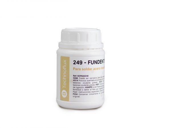 TECHNOFLUX- 249  200 G. FUNDENTE ESP.P/SOLDAR ACERO INOX.