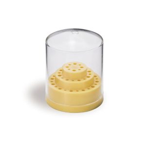 SOPORTE PLASTICO REDONDO CON TAPA PARA 36 FRESAS