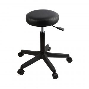 TABURETE ACOLCHADO DURSTON 52-70cm CON RUEDAS