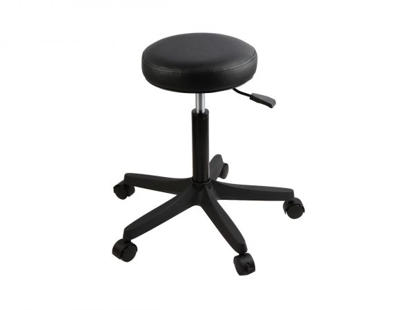 TABURETE ACOLCHADO DURSTON 52-70cm CON RUEDAS