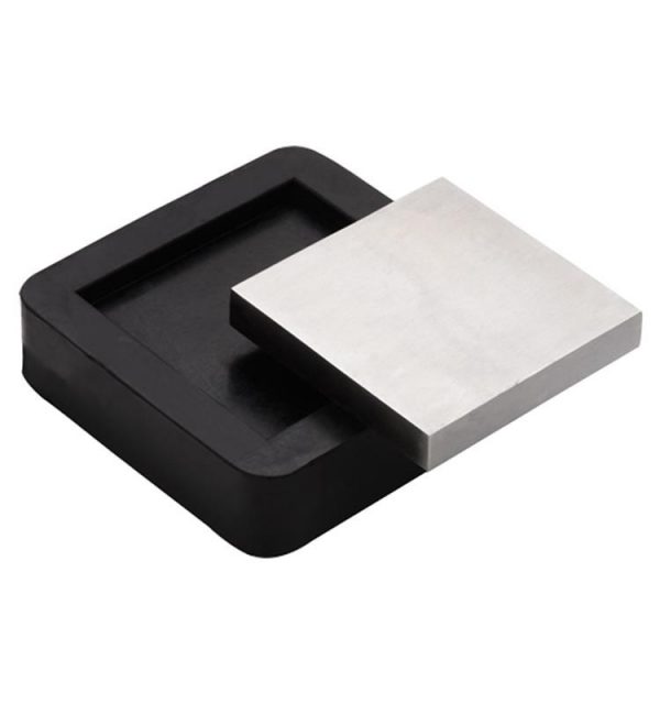 TAS PLANO CON BASE DE GOMA 75x75x10 mm