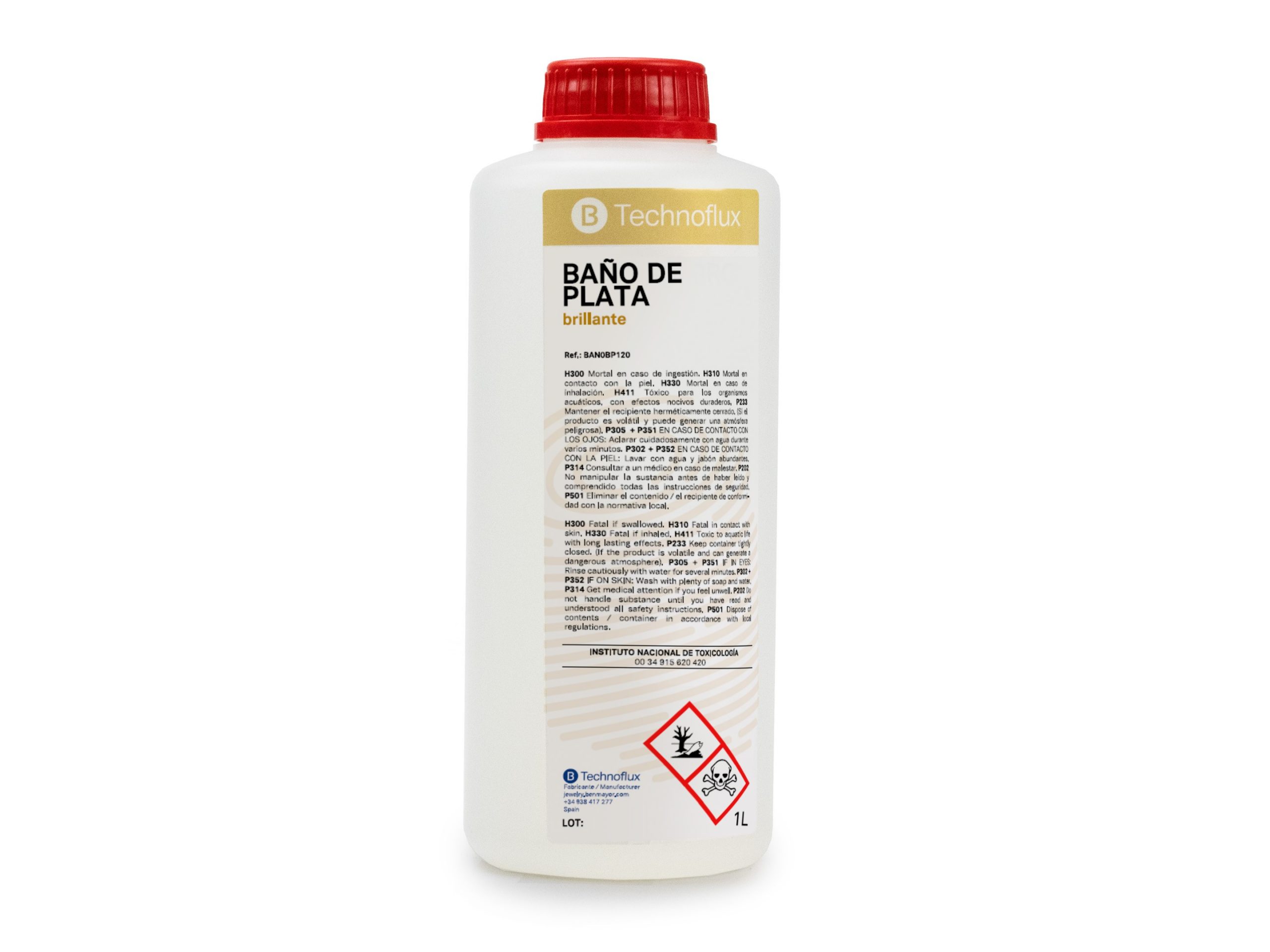 TECHNOFLUX BA O PLATA BRILLANTE 1 LITRO Yadisema Suministros technoflux-ba-o-plata-brillante-1-litro-yadisema-suministros
