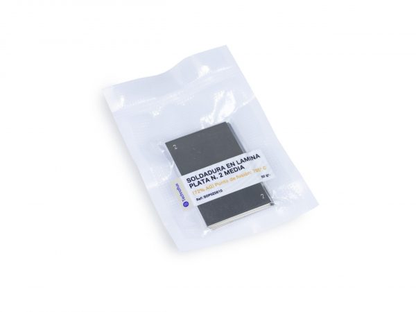 TECHNOFLUX-SOLDADURA PLATA N. 2 MEDIA EN LAMINA (72% Ag)