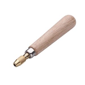 TECHNOMODEL- MANGO MADERA CON PINZA PARA LIMATONES 16 cm.