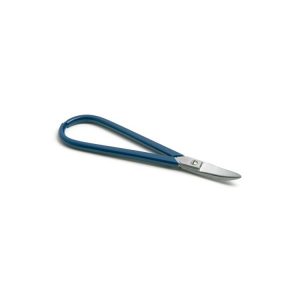 TIJERA CURVA PARA SOLDADURA 17 CM. MANGO AZUL