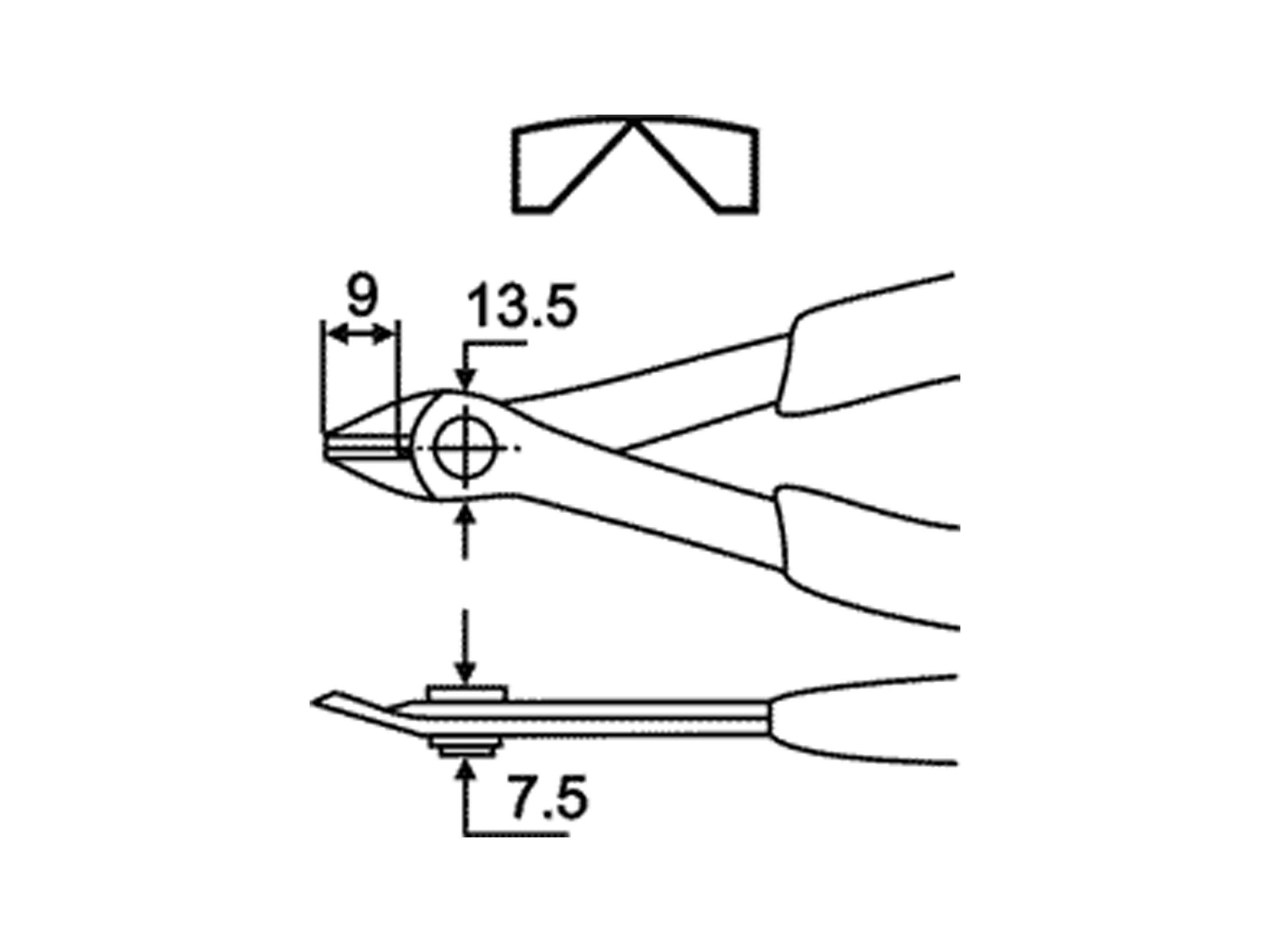 ALICATE DE CORTE LATERAL KNIPEX 78 71 125 MM SUPER-KNIPS
