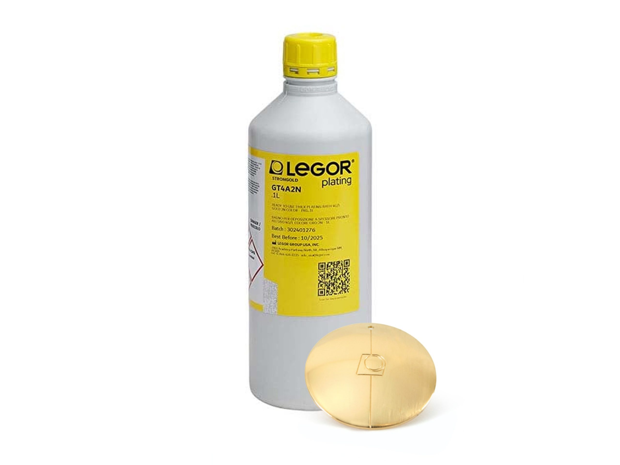 BAÑO CHAPADO ORO LEGOR GT4A2N 1 LITRO (4 Grs. Au)