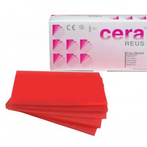 CAJA DE CERA ROJA REUS 6 LAMINAS 5 MM. 450 GRS.
